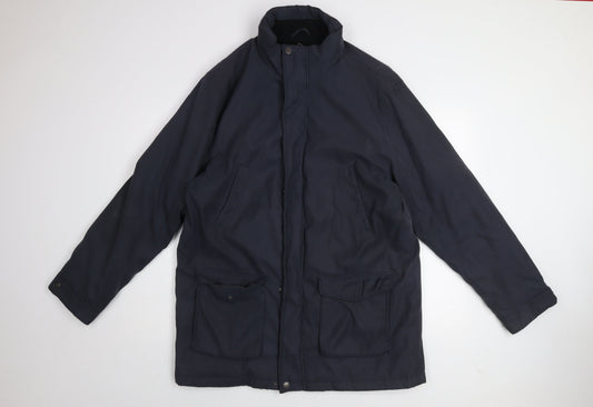 Mens UK Size 42 Skopes Blue Parka Coat