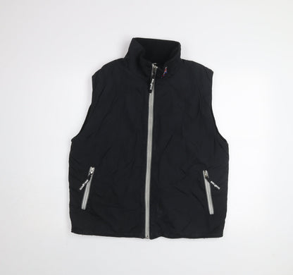 Avalanche Men's Black Nylon Ski Waistcoat Bodywarmer Size S