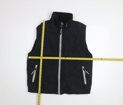 Avalanche Men's Black Nylon Ski Waistcoat Bodywarmer Size S