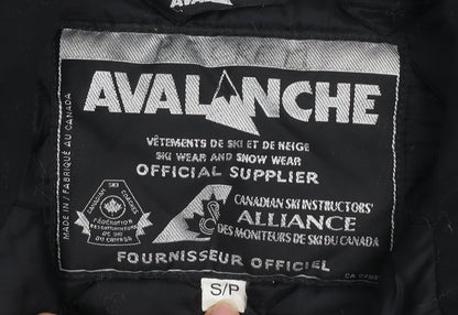 Avalanche Men's Black Nylon Ski Waistcoat Bodywarmer Size S