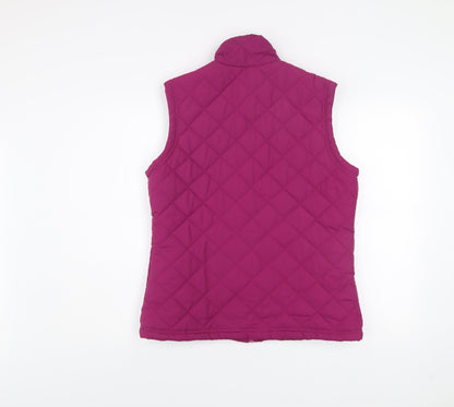 Denim Co. Women's Pink Quilted Sleeveless Waistcoat Size 14