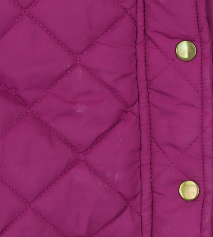 Denim Co. Women's Pink Quilted Sleeveless Waistcoat Size 14