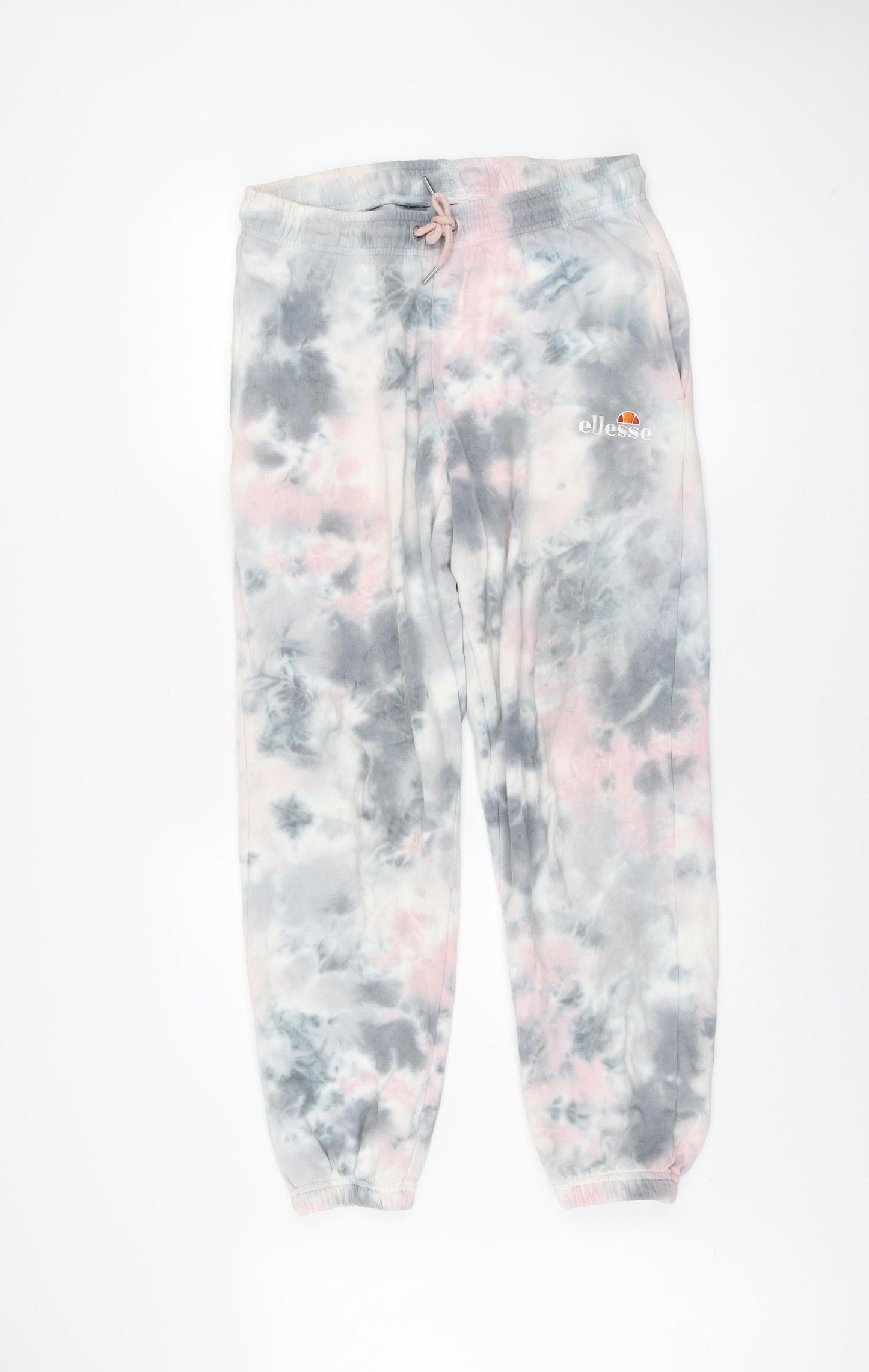 Ellesse Women’s Multicoloured Tie Dye Jogger Trousers UK 10 Cotton