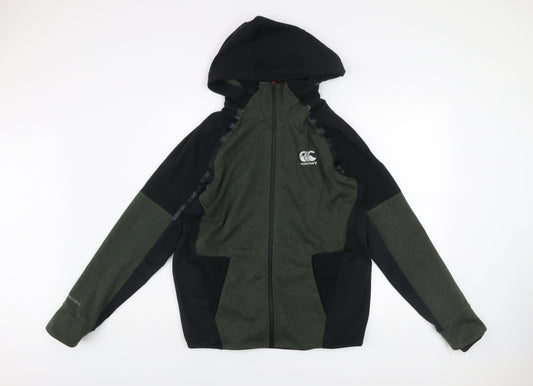 Canterbury Men's Green & Black Hooded Track Jacket Size M