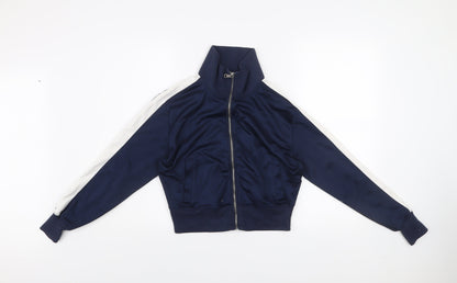 Abercrombie & Fitch Men's Blue XS Track Jacket Full Zip Cotton Blend