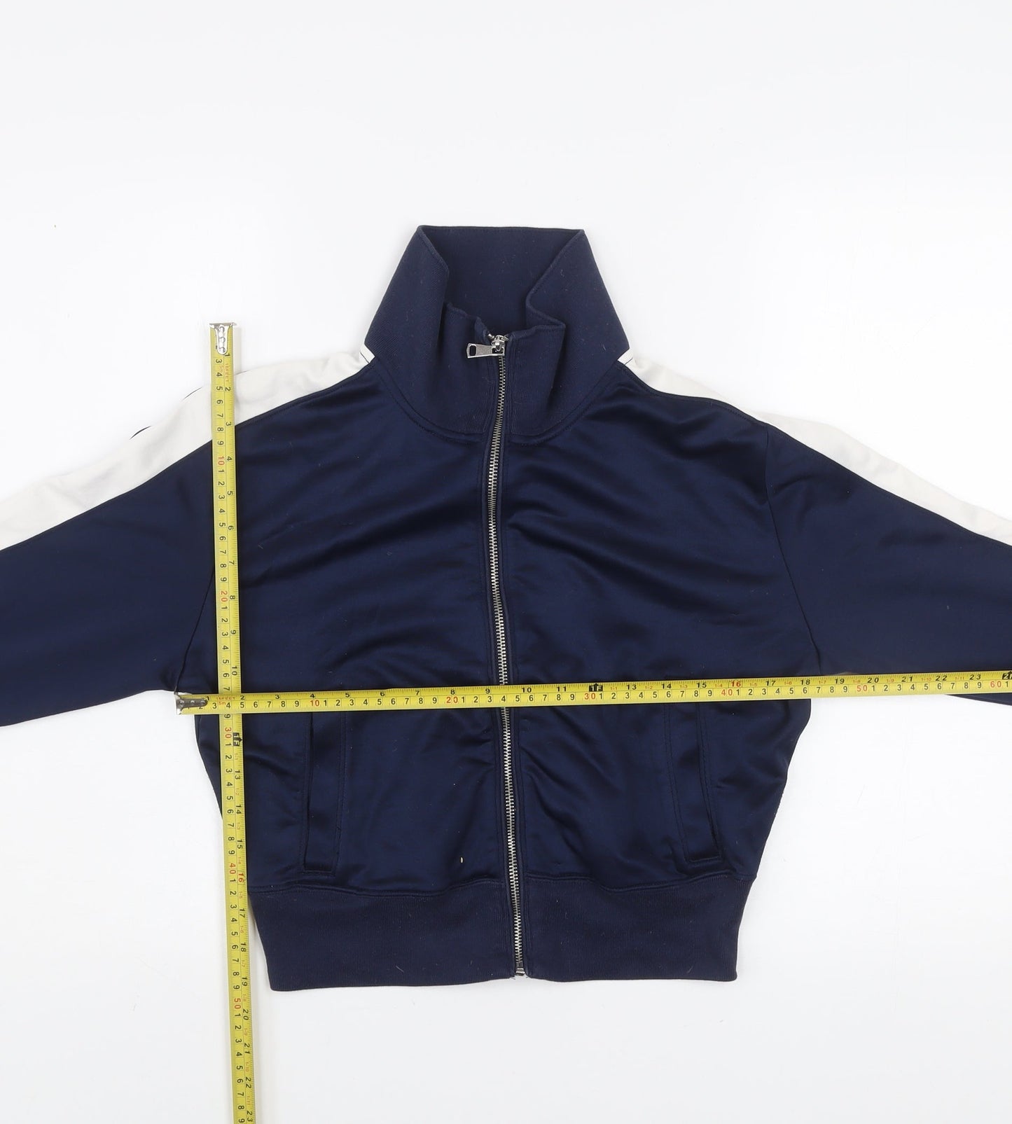 Abercrombie & Fitch Men's Blue XS Track Jacket Full Zip Cotton Blend