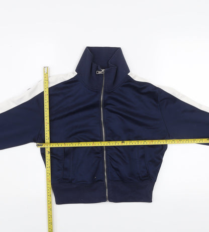 Abercrombie & Fitch Men's Blue XS Track Jacket Full Zip Cotton Blend