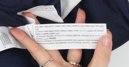 Abercrombie & Fitch Men's Blue XS Track Jacket Full Zip Cotton Blend