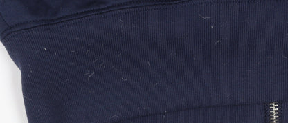 Abercrombie & Fitch Men's Blue XS Track Jacket Full Zip Cotton Blend