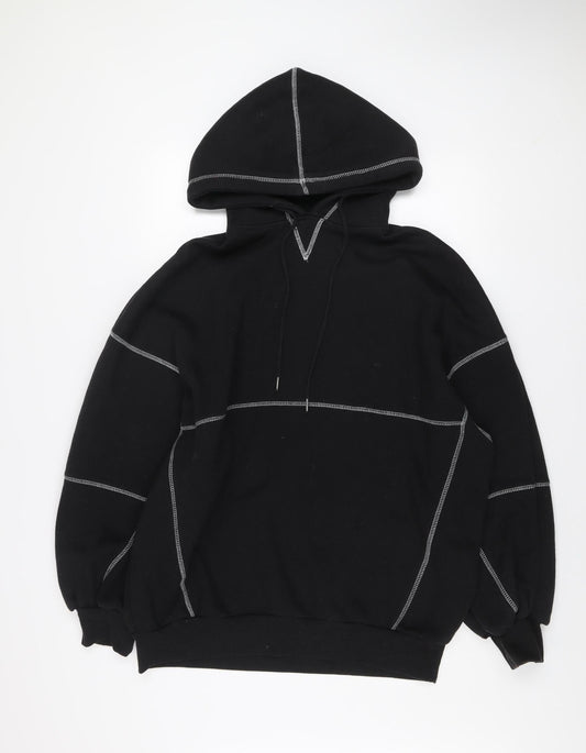 Womens UK Size 8 Missguided Black Pullover Hoodie