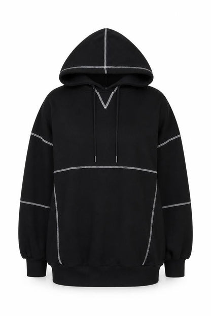Womens UK Size 8 Missguided Black Pullover Hoodie