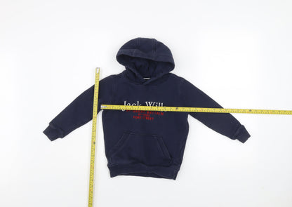Boys UK Size 5-6 Years Jack Wills Blue Pullover Hoodie