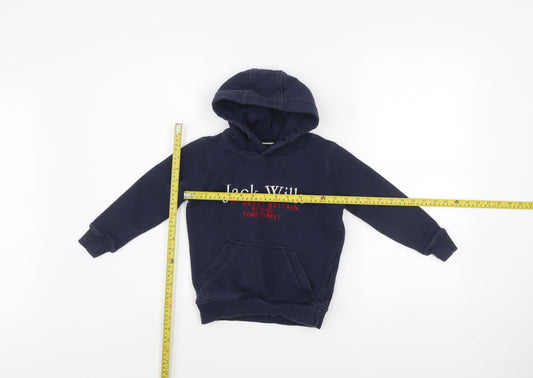 Boys UK Size 5-6 Years Jack Wills Blue Pullover Hoodie