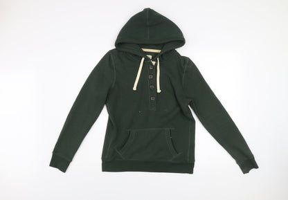 Mens UK Size S Clockhouse Green Henley Hoodie