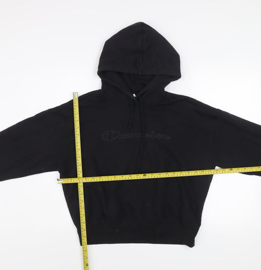 Champion Women's Black Medium Pullover Hoodie Sweatshirt