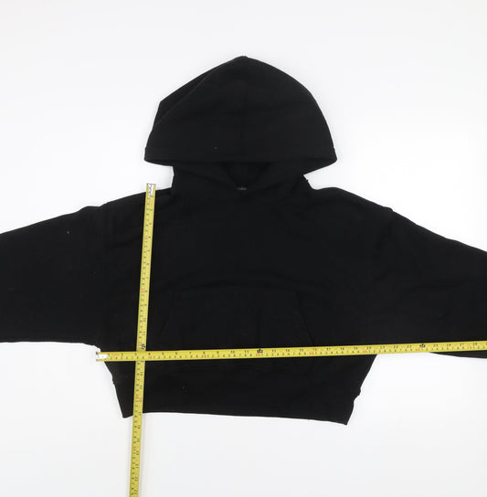 Womens UK Size L Zara Black Pullover Hoodie