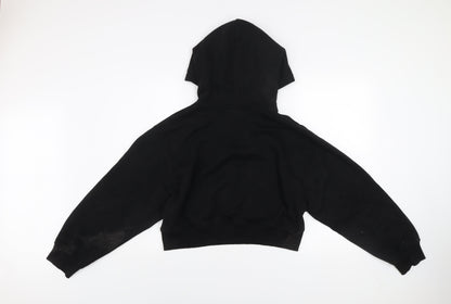 Womens UK Size L Zara Black Pullover Hoodie