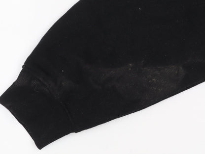 Womens UK Size L Zara Black Pullover Hoodie