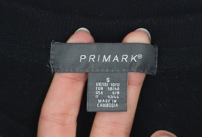 Primark Women Black NYC 1989 Crew Neck Pullover Sweatshirt Size 10/12