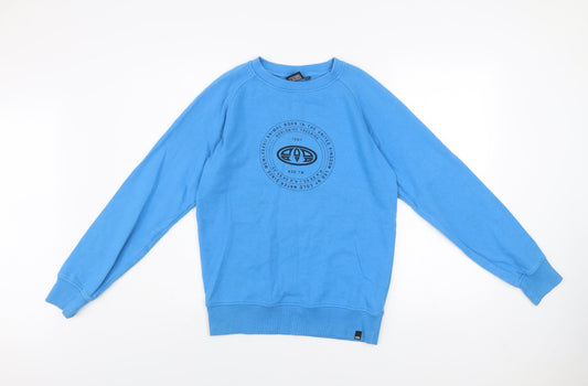 Animal Boys Blue Crew Neck Pullover Sweatshirt 13-14 Years