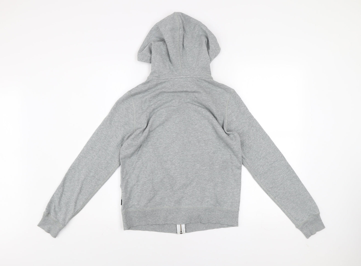 Converse Men's Grey Full Zip Hooded Track Jacket Size S