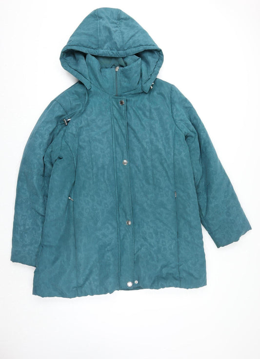 Womens UK Size 20 Finesse Blue Parka Coat