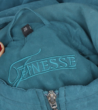 Womens UK Size 20 Finesse Blue Parka Coat