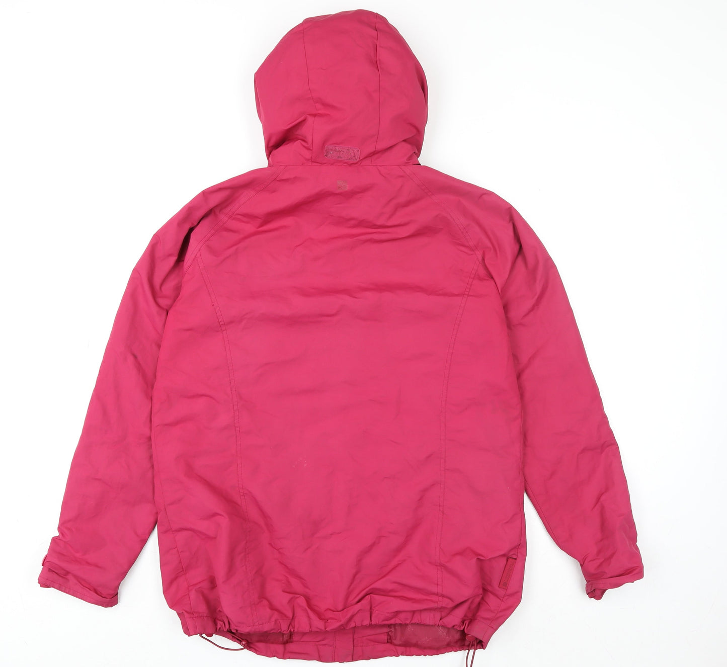 Mountain Warehouse Womens Pink Waterproof Hooded Rain Jacket Size 12