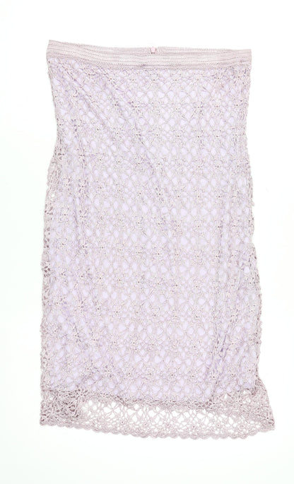 Womens UK Size 4 Claire Kennedy Crochet Knit Skirt