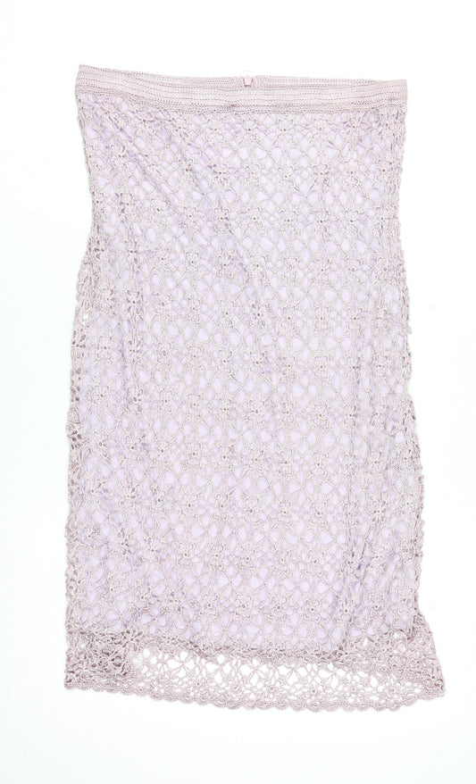 Womens UK Size 4 Claire Kennedy Crochet Knit Skirt