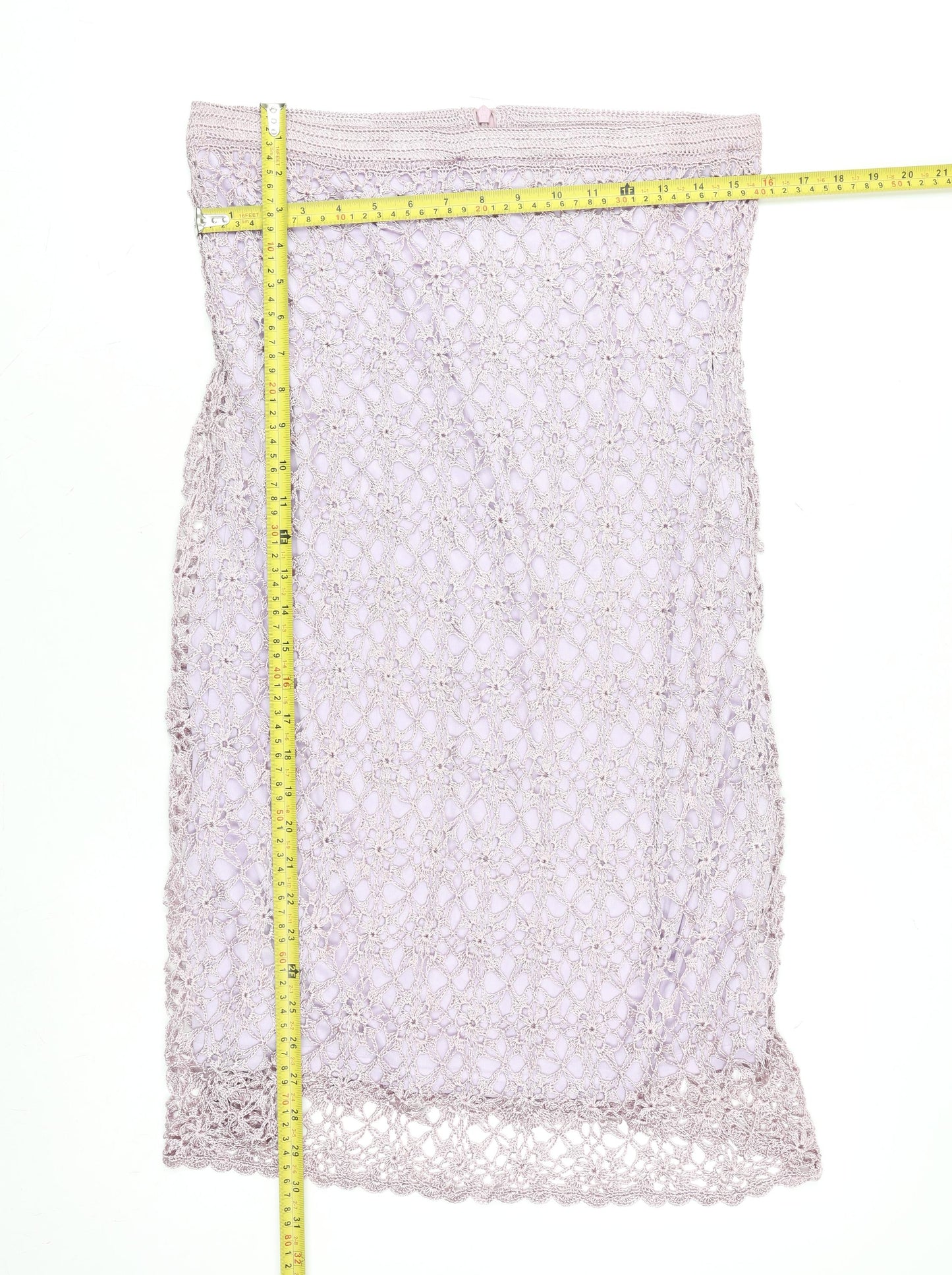 Womens UK Size 4 Claire Kennedy Crochet Knit Skirt