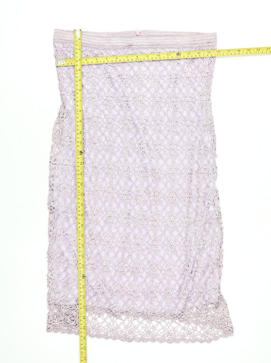 Womens UK Size 4 Claire Kennedy Crochet Knit Skirt