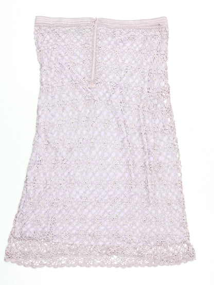 Womens UK Size 4 Claire Kennedy Crochet Knit Skirt