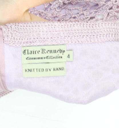 Womens UK Size 4 Claire Kennedy Crochet Knit Skirt