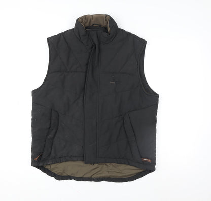 Mens UK Size M Geologic Black Bodywarmer