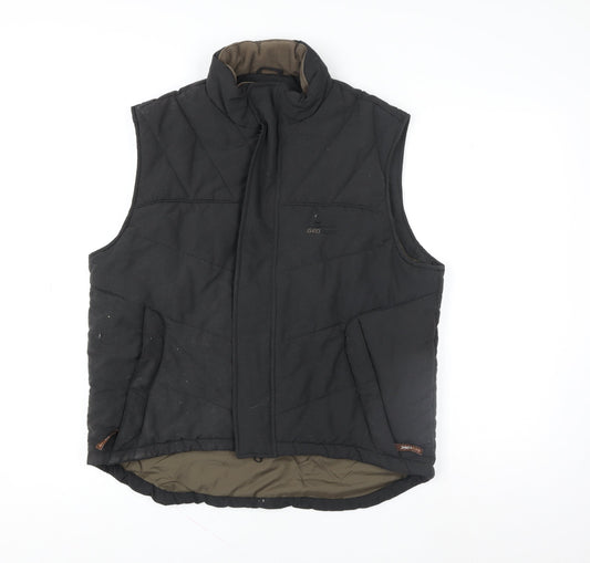 Mens UK Size M Geologic Black Bodywarmer
