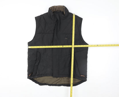 Mens UK Size M Geologic Black Bodywarmer