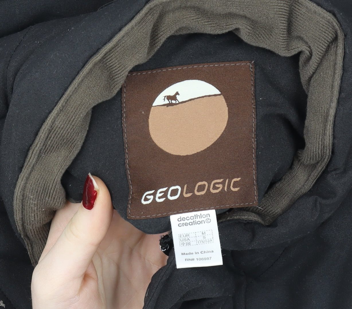 Mens UK Size M Geologic Black Bodywarmer