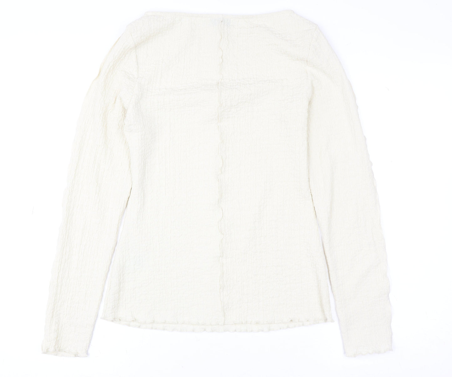 Womens UK Size 10 Marks and Spencer Ivory Basic Blouse