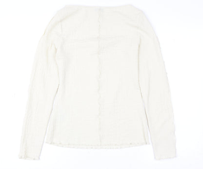 Womens UK Size 10 Marks and Spencer Ivory Basic Blouse
