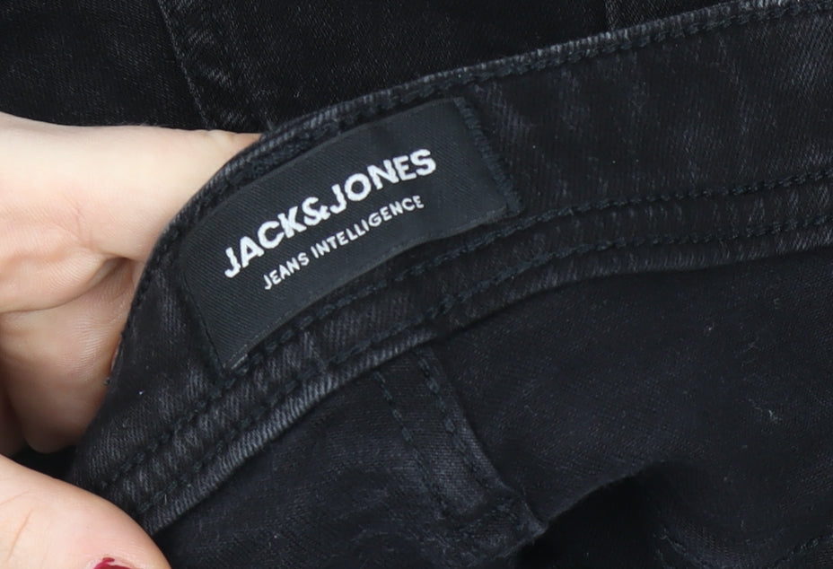 Jack & Jones Men's Black Slim Fit Denim Jeans 32x32