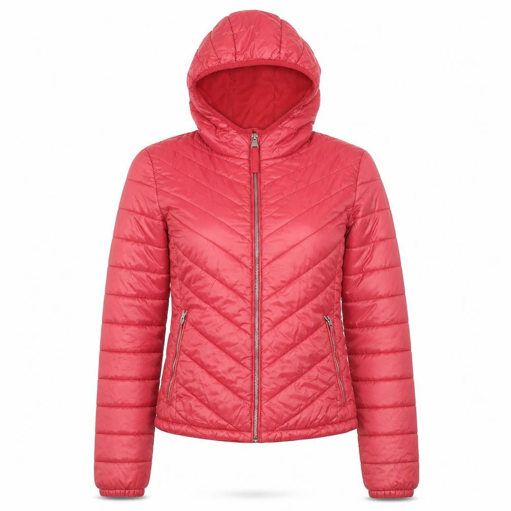 Womens UK Size 8 Bershka Pink Puffer Jacket