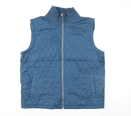 Womens UK Size XL Calvin Klein Jeans Blue Quilted Coat