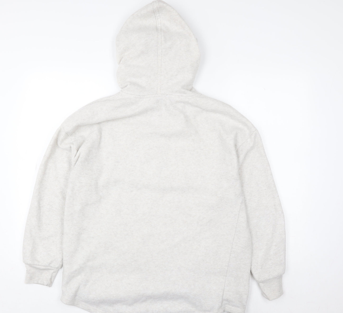 Nutmeg Women Beige 1/2 Zip Hoodie Size 12 Fleece Sweatshirt