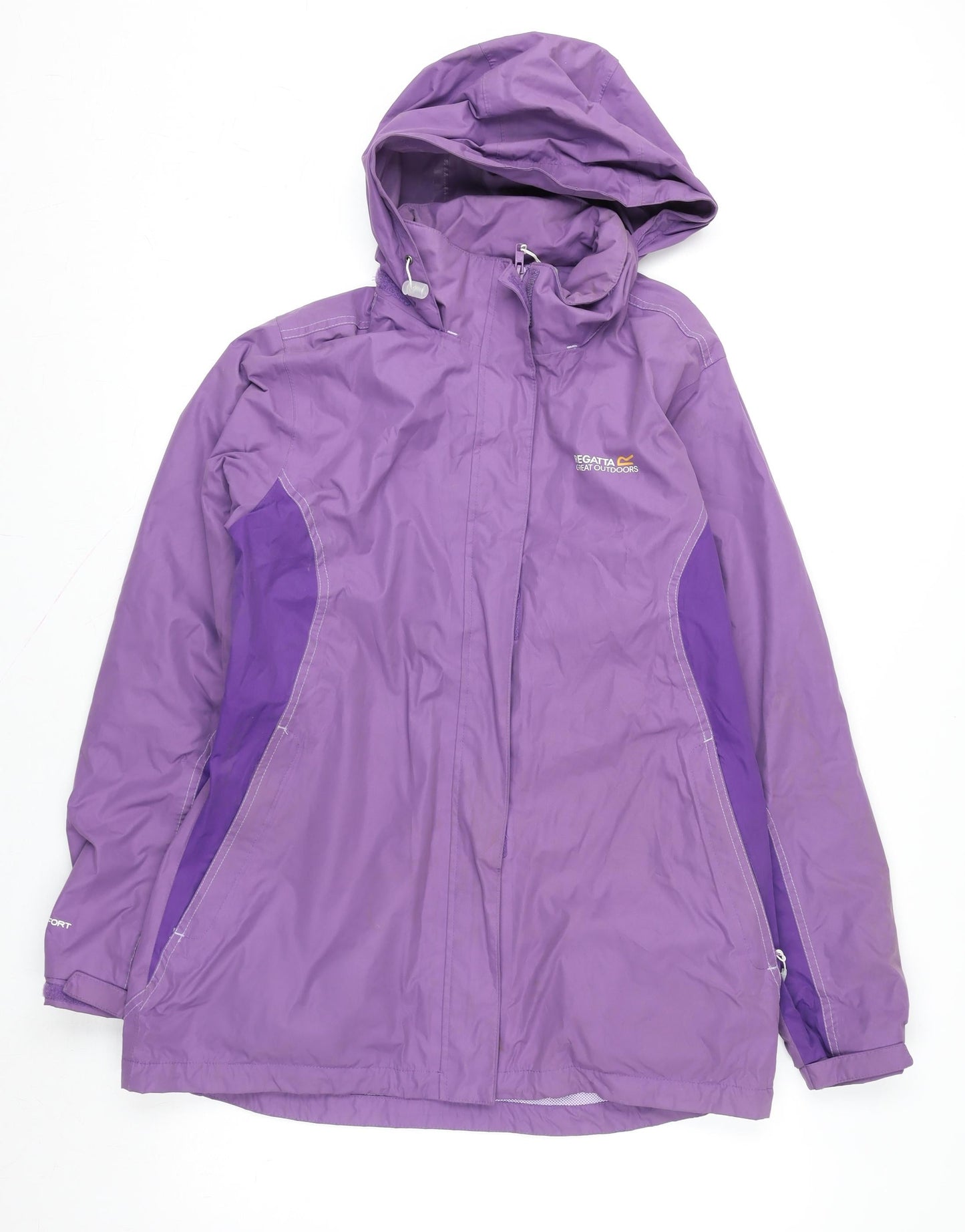 Regatta Great Outdoors Women's Purple Waterproof Hooded Jacket UK 14