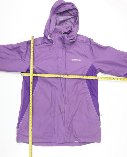 Regatta Great Outdoors Women's Purple Waterproof Hooded Jacket UK 14