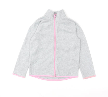 Girls UK Size 8 Years TESSENTIALS Grey Basic Jacket