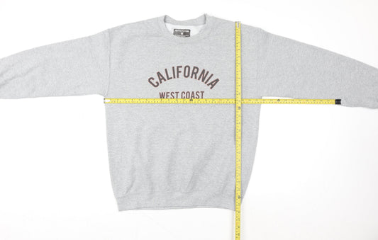 Womens UK Size S PRETTYLITTLETHING Grey Pullover Sweatshirt