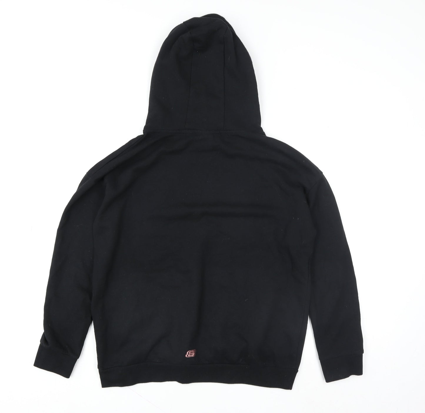 Skechers Girls Black Hoodie 12-13 Years Pullover Hooded Sweatshirt