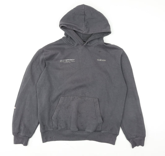 Womens UK Size M Closure LDN Grey Pullover Hoodie